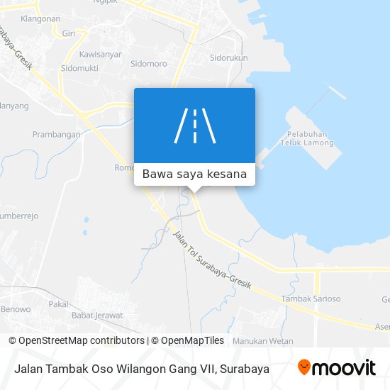 Peta Jalan Tambak Oso Wilangon Gang VII