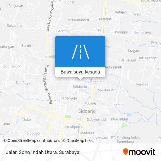 Peta Jalan Sono Indah Utara