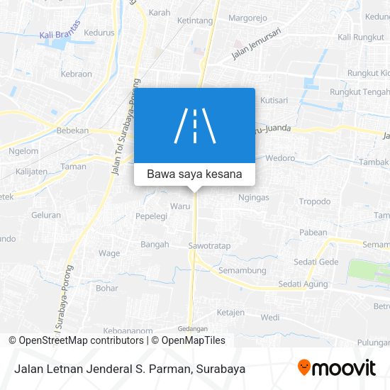 Peta Jalan Letnan Jenderal S. Parman