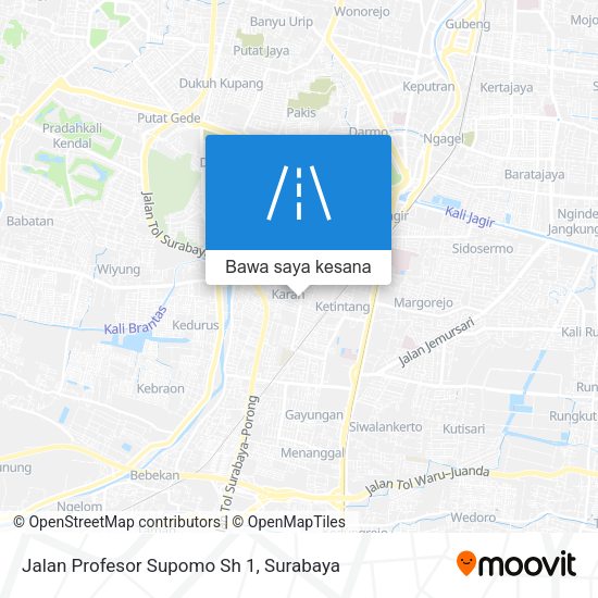 Peta Jalan Profesor Supomo Sh 1