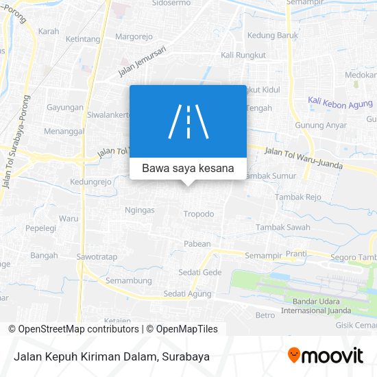 Peta Jalan Kepuh Kiriman Dalam