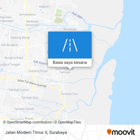 Peta Jalan Modern Timur II