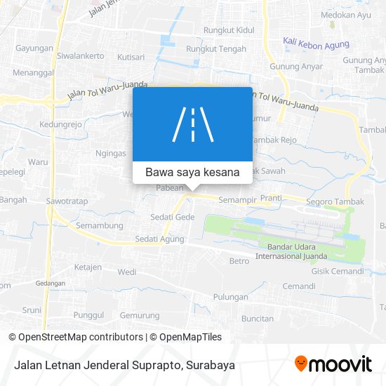 Peta Jalan Letnan Jenderal Suprapto