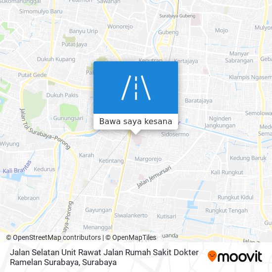 Peta Jalan Selatan Unit Rawat Jalan Rumah Sakit Dokter Ramelan Surabaya
