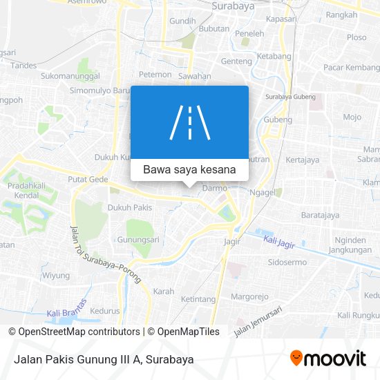 Peta Jalan Pakis Gunung III A