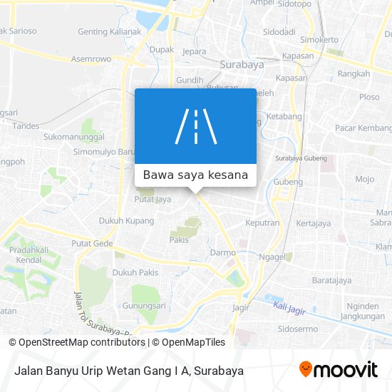 Peta Jalan Banyu Urip Wetan Gang I A