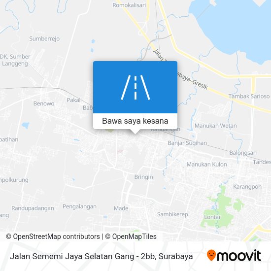 Peta Jalan Sememi Jaya Selatan Gang - 2bb