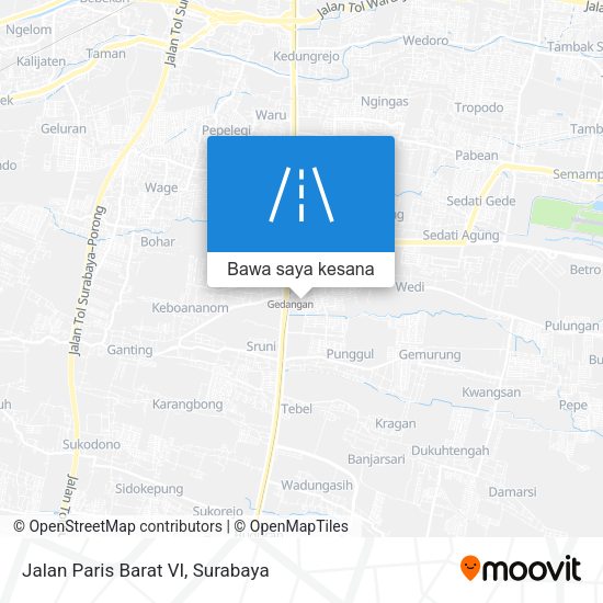 Peta Jalan Paris Barat VI