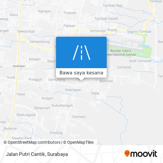 Peta Jalan Putri Cantik