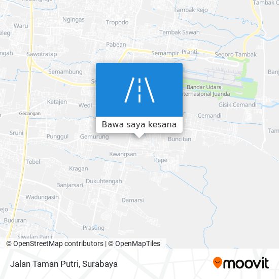 Peta Jalan Taman Putri