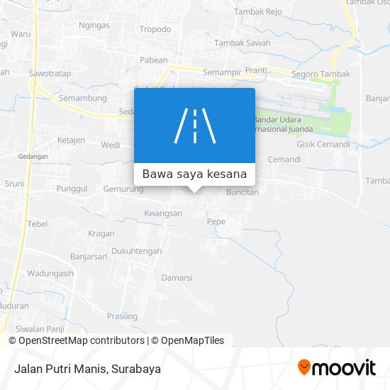 Peta Jalan Putri Manis