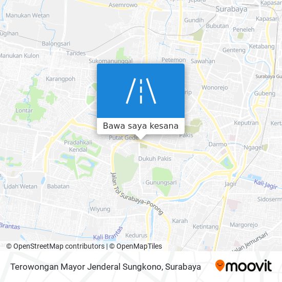 Peta Terowongan Mayor Jenderal Sungkono