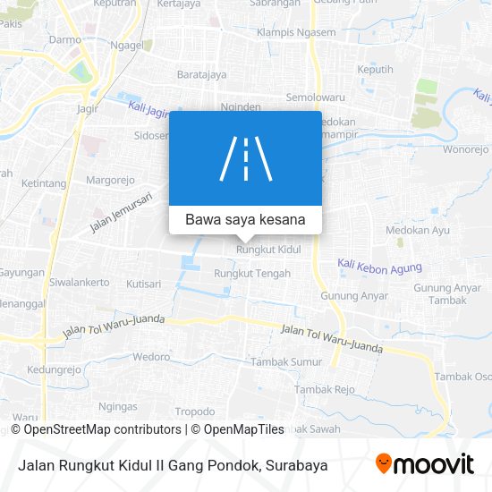 Peta Jalan Rungkut Kidul II Gang Pondok