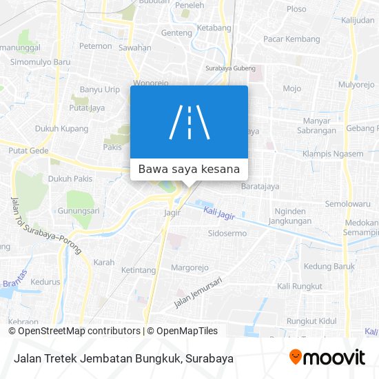 Peta Jalan Tretek Jembatan Bungkuk