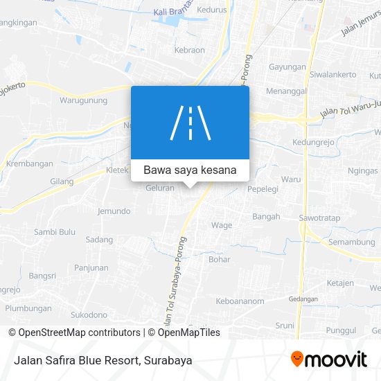 Peta Jalan Safira Blue Resort