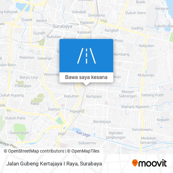 Peta Jalan Gubeng Kertajaya I Raya