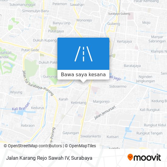 Peta Jalan Karang Rejo Sawah IV