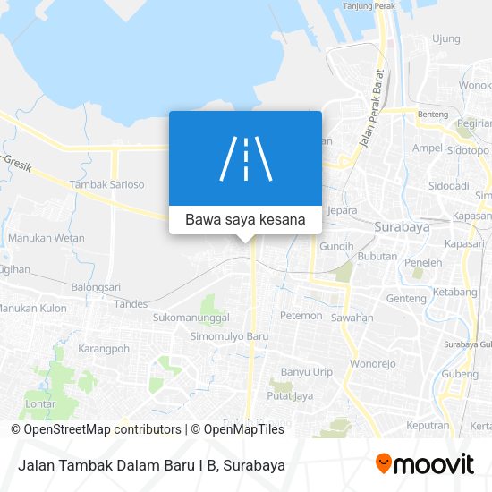 Peta Jalan Tambak Dalam Baru I B