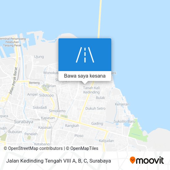 Peta Jalan Kedinding Tengah VIII A, B, C