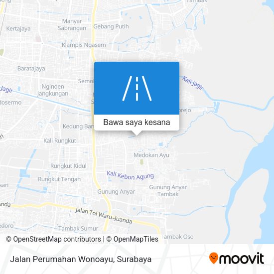 Peta Jalan Perumahan Wonoayu