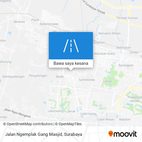 Peta Jalan Ngemplak Gang Masjid