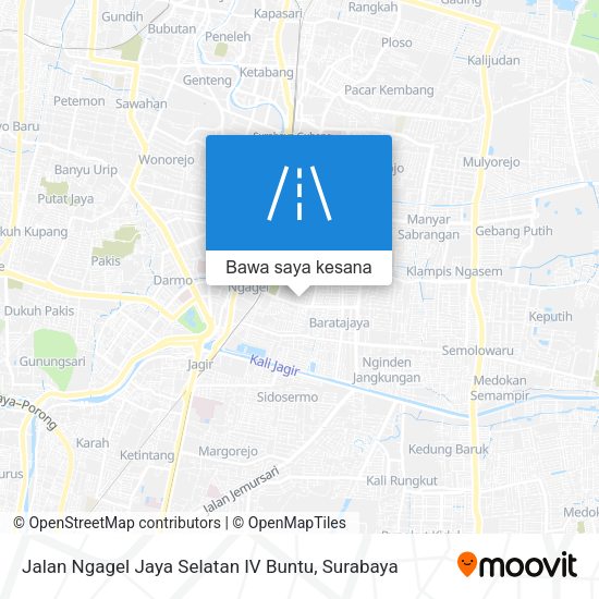 Peta Jalan Ngagel Jaya Selatan IV Buntu
