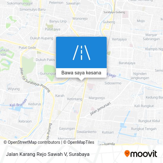 Peta Jalan Karang Rejo Sawah V