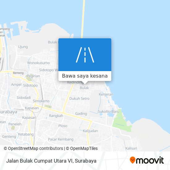 Peta Jalan Bulak Cumpat Utara VI