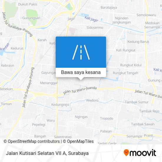 Peta Jalan Kutisari Selatan VII A