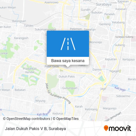 Peta Jalan Dukuh Pakis V B