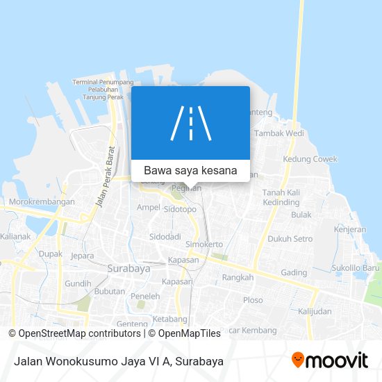 Peta Jalan Wonokusumo Jaya VI A