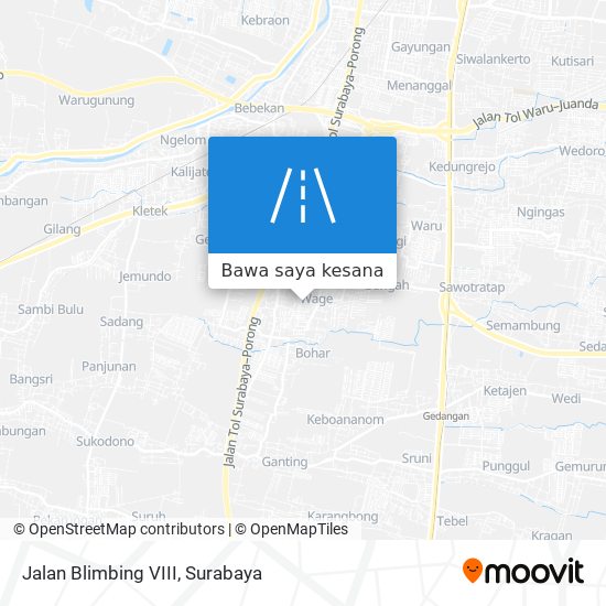 Peta Jalan Blimbing VIII