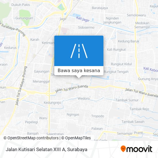 Peta Jalan Kutisari Selatan XIII A