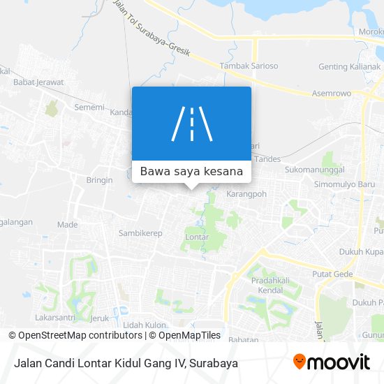 Peta Jalan Candi Lontar Kidul Gang IV