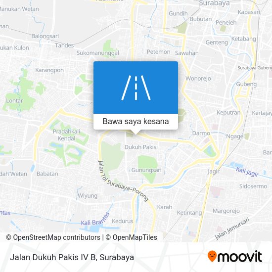 Peta Jalan Dukuh Pakis IV B