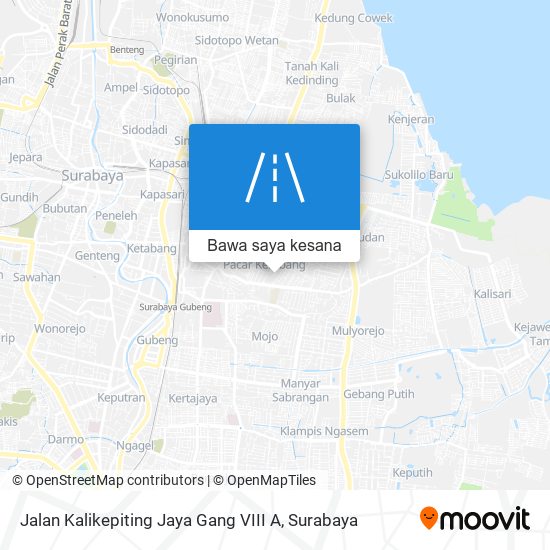 Peta Jalan Kalikepiting Jaya Gang VIII A