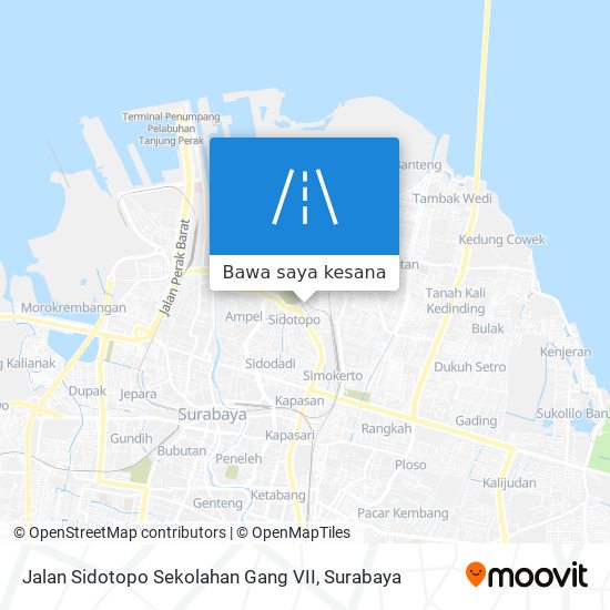 Peta Jalan Sidotopo Sekolahan Gang VII