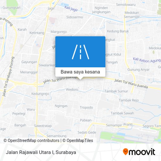 Peta Jalan Rajawali Utara I