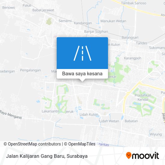 Peta Jalan Kalijaran Gang Baru