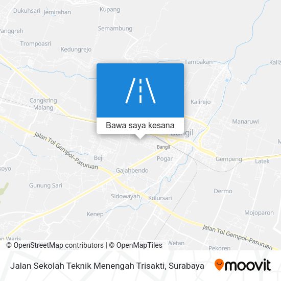 Peta Jalan Sekolah Teknik Menengah Trisakti