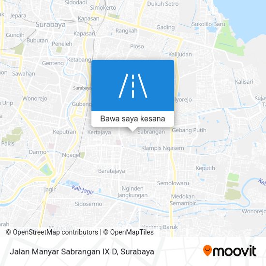 Peta Jalan Manyar Sabrangan IX D