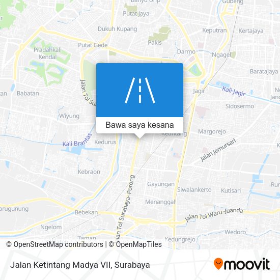 Peta Jalan Ketintang Madya VII