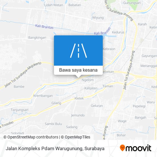 Peta Jalan Kompleks Pdam Warugunung