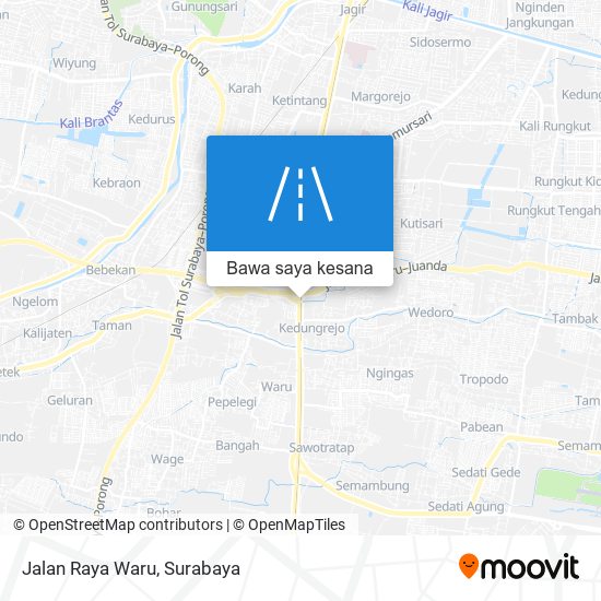 Peta Jalan Raya Waru