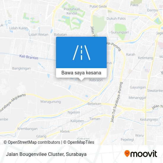 Peta Jalan Bougenvilee Cluster