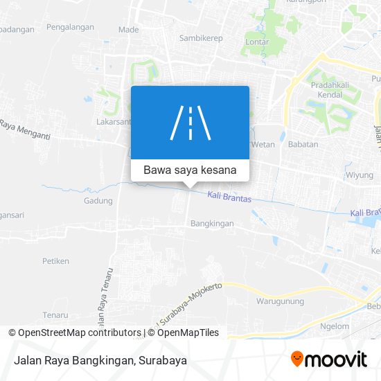 Peta Jalan Raya Bangkingan