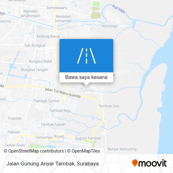 Peta Jalan Gunung Anyar Tambak