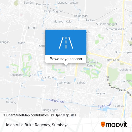 Peta Jalan Villa Bukit Regency