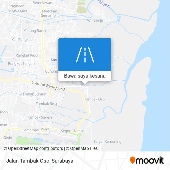 Peta Jalan Tambak Oso