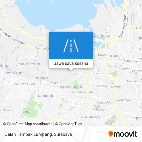 Peta Jalan Tambak Lumpang